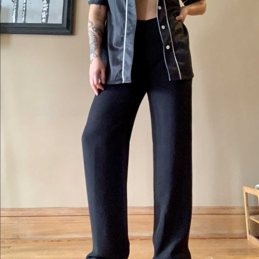 Armani Collezioni black slacks